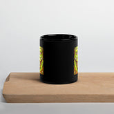 Rhythmic Rainforest Black Glossy Mug - Beyond T-shirts